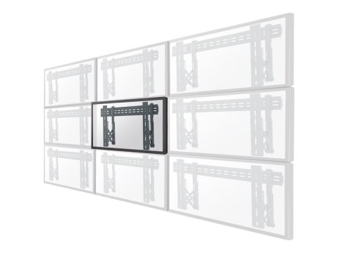Neomounts LED-VW1000BLACK Videowall wall mount - 40-75" - max 50 kg - VESA 200x200-600x400 - d 5,6-21,5 cm - pull-out - micro ad
