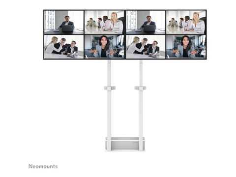 Neomounts MOVE ADM-875WH2 Screen adapter from 1 to 2 screens - 42-65" - max 40 kg/screen - VESA 100x100-800x400 - lockable (excl