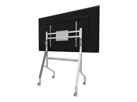 Neomounts MOVE Go FL50-525WH1 TV trolley - 55-86" - max 76 kg - manual h 106-136 cm - VESA 100x100-900x600 - incl. hardware shel
