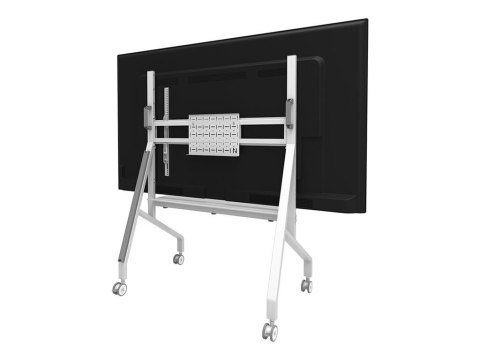 Neomounts MOVE Go FL50-525WH1 TV trolley - 55-86" - max 76 kg - manual h 106-136 cm - VESA 100x100-900x600 - incl. hardware shel