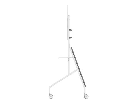 Neomounts MOVE Go FL50-525WH1 TV trolley - 55-86" - max 76 kg - manual h 106-136 cm - VESA 100x100-900x600 - incl. hardware shel