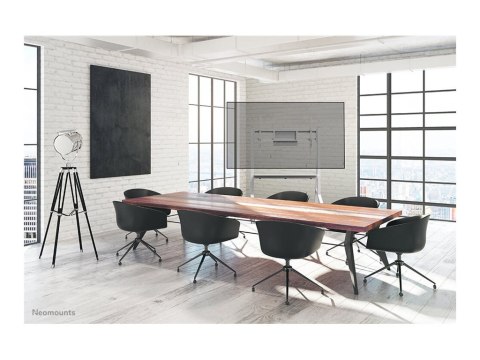 Neomounts MOVE Go FL50-525WH1 TV trolley - 55-86" - max 76 kg - manual h 106-136 cm - VESA 100x100-900x600 - incl. hardware shel