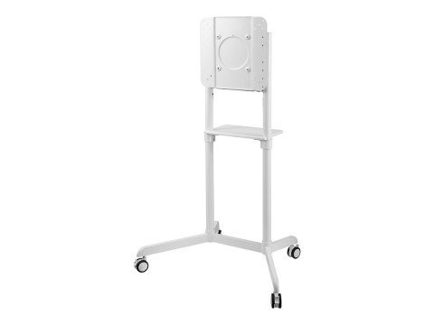 Neomounts NS-M1250WHITE TV trolley - 37-70" - max 70 kg - VESA 200x200-600x400 - 90° rotatable - incl. hardware shelf - white