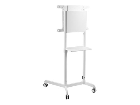 Neomounts NS-M1250WHITE TV trolley - 37-70" - max 70 kg - VESA 200x200-600x400 - 90° rotatable - incl. hardware shelf - white