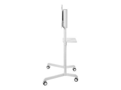 Neomounts NS-M1250WHITE TV trolley - 37-70" - max 70 kg - VESA 200x200-600x400 - 90° rotatable - incl. hardware shelf - white