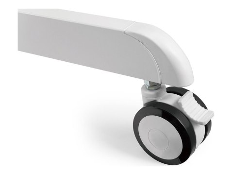 Neomounts NS-M1250WHITE TV trolley - 37-70" - max 70 kg - VESA 200x200-600x400 - 90° rotatable - incl. hardware shelf - white