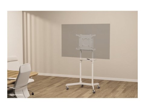 Neomounts NS-M1250WHITE TV trolley - 37-70" - max 70 kg - VESA 200x200-600x400 - 90° rotatable - incl. hardware shelf - white