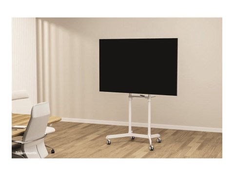 Neomounts NS-M1250WHITE TV trolley - 37-70" - max 70 kg - VESA 200x200-600x400 - 90° rotatable - incl. hardware shelf - white