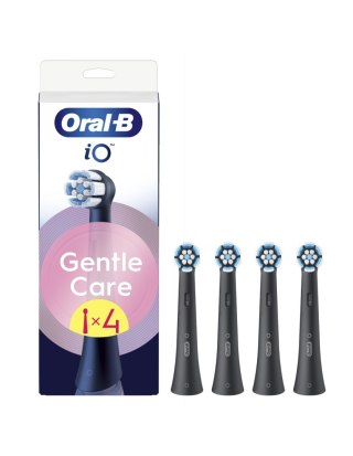 Oral-B Replaceable toothbrush heads | iO GentleCare | Heads | For adults | Number of brush heads included 4 | Black