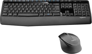 Zestaw klawiatura i mysz Logitech MK345 Mysz bezprzewodowa w zestawie Baterie w zestawie Połączenie bezprzewodowe USA USB Czarny
