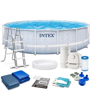 Basen ogrodowy stelażowy 488 x 122 cm 12w1 Intex 26746