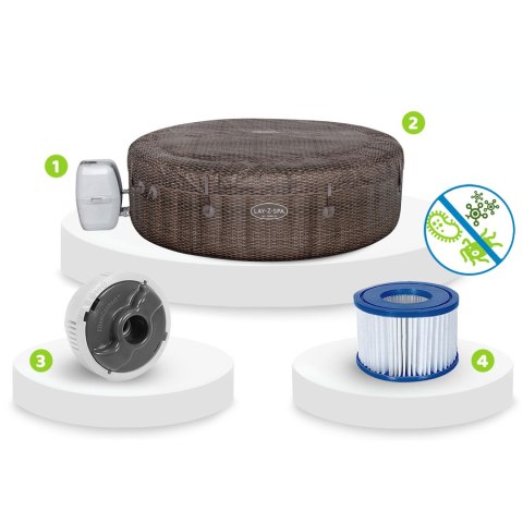 Dmuchane SPA Lay-Z Bali Brown 7 osobowe Bestway 6001P Dmuchane SPA Lay-Z Bali Brown 7 osobowe Bestway 6001P