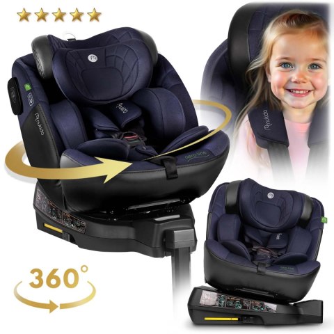 Fotelik samochodowy Nukido Aero Line czarno-granatowy 0-36 kg ISOFIX Fotelik samochodowy Nukido Aero Line czarno-granatowy 0-36 kg ISOFIX