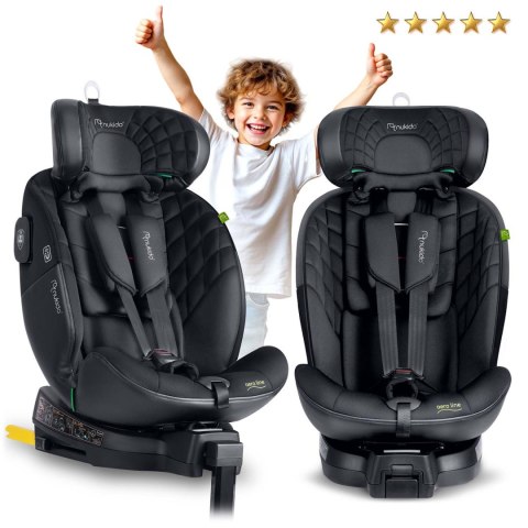 Fotelik samochodowy Nukido Aero Line czarny 0-36 kg ISOFIX Fotelik samochodowy Nukido Aero Line czarny 0-36 kg ISOFIX