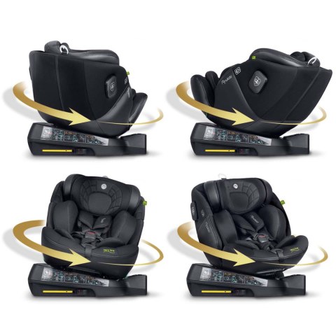 Fotelik samochodowy Nukido Aero Line czarny 0-36 kg ISOFIX Fotelik samochodowy Nukido Aero Line czarny 0-36 kg ISOFIX