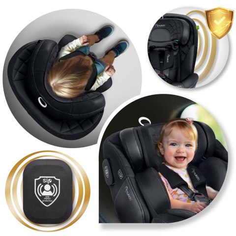 Fotelik samochodowy Nukido Aero Line czarny 0-36 kg ISOFIX Fotelik samochodowy Nukido Aero Line czarny 0-36 kg ISOFIX