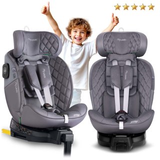 Fotelik samochodowy Nukido Prestige Line szary 0-36 kg ISOFIX