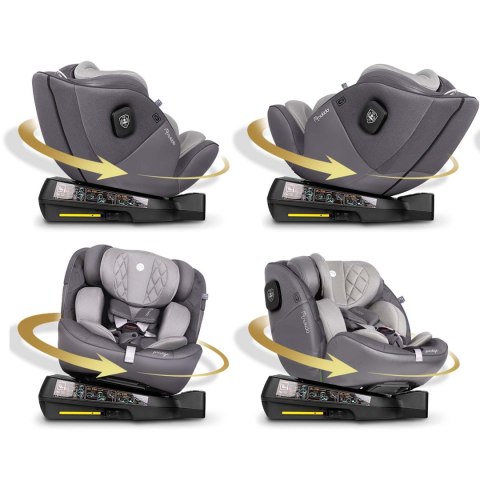 Fotelik samochodowy Nukido Prestige Line szary 0-36 kg ISOFIX Fotelik samochodowy Nukido Prestige Line szary 0-36 kg ISOFIX