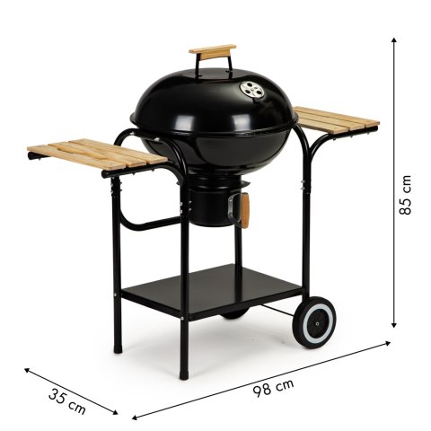 Grill ogrodowy węglowy z pokrywą i półkami ruszt popielnik MultiGarden Grill ogrodowy węglowy z pokrywą i półkami ruszt popielnik MultiGarden