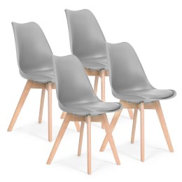 Krzesło zestaw krzeseł do salonu jadalni z poduszką ModernHome