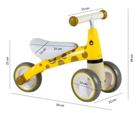 Rowerek biegowy dla dzieci bezpieczna konstrukcja koła EVA "Żyrafa" ECOTOYS Rowerek biegowy dla dzieci bezpieczna konstrukcja koła EVA "Żyrafa" ECOTOYS