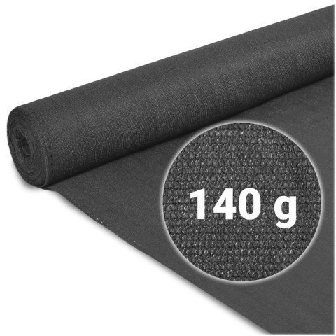 Siatka cieniująca 1,5x25m 140g/m2 + 50 zacisków szara Siatka cieniująca 1,5x25m 140g/m2 + 50 zacisków szara