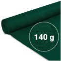 Siatka cieniująca 1,5x25m 140g/m2 + 50 zacisków zielona