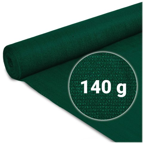 Siatka cieniująca 1,5x25m 140g/m2 + 50 zacisków zielona Siatka cieniująca 1,5x25m 140g/m2 + 50 zacisków zielona