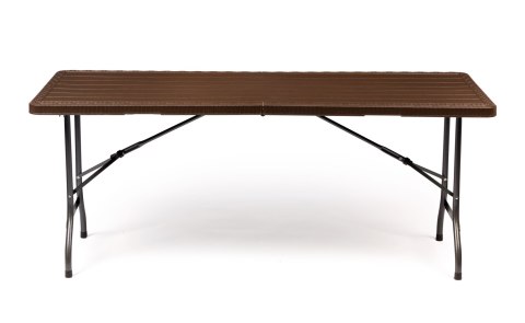 Stół cateringowy bankietowy ogrodowy składany 180x75 cm brązowy ModernHome Stół cateringowy bankietowy ogrodowy składany 180x75 cm brązowy ModernHome
