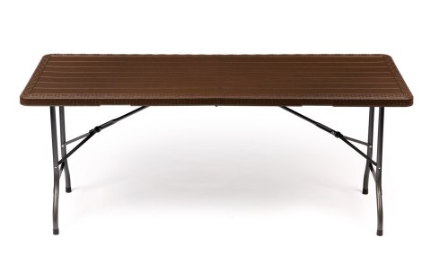 Stół cateringowy bankietowy ogrodowy składany 180x75 cm brązowy ModernHome Stół cateringowy bankietowy ogrodowy składany 180x75 cm brązowy ModernHome