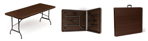 Stół cateringowy bankietowy ogrodowy składany 180x75 cm brązowy ModernHome Stół cateringowy bankietowy ogrodowy składany 180x75 cm brązowy ModernHome