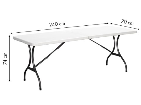 Stół cateringowy bankietowy ogrodowy składany 240x70 cm ModernHome Stół cateringowy bankietowy ogrodowy składany 240x70 cm ModernHome