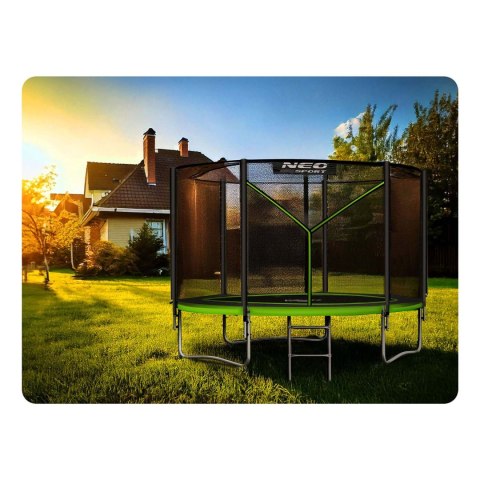 Trampolina ogrodowa 10ft/312cm z siatką zewnętrzną i drabinką Neo-Sport Trampolina ogrodowa 10ft/312cm z siatką zewnętrzną i drabinką Neo-Sport