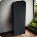 Zestaw cateringowy ogrodowy składany stół + 2 ławki 180 cm Plonos czarny