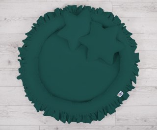 Gniazdko z falbanką do zabawy - butelkowa zieleń