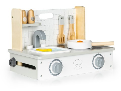 Drewniana kuchenka z akcesoriami mini kuchnia ECOTOYS Drewniana kuchenka z akcesoriami mini kuchnia ECOTOYS