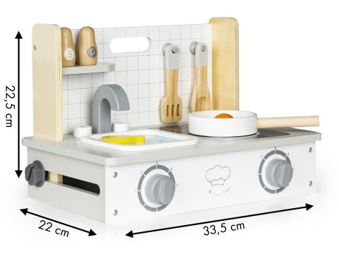 Drewniana kuchenka z akcesoriami mini kuchnia ECOTOYS Drewniana kuchenka z akcesoriami mini kuchnia ECOTOYS