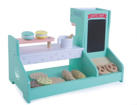 Drewniana kuchnia kawiarnia sklep cukiernia ECOTOYS Drewniana kuchnia kawiarnia sklep cukiernia ECOTOYS