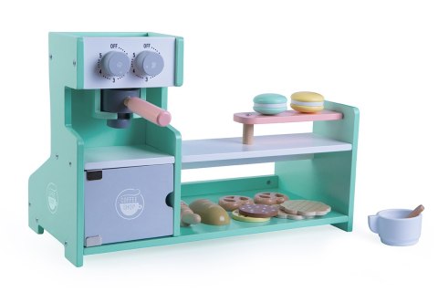 Drewniana kuchnia kawiarnia sklep cukiernia ECOTOYS Drewniana kuchnia kawiarnia sklep cukiernia ECOTOYS