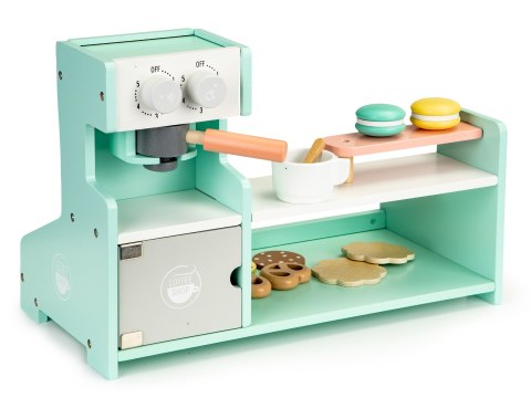 Drewniana kuchnia kawiarnia sklep cukiernia ECOTOYS Drewniana kuchnia kawiarnia sklep cukiernia ECOTOYS
