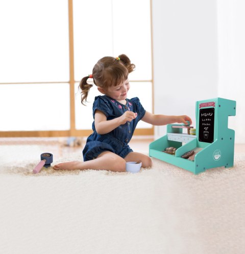 Drewniana kuchnia kawiarnia sklep cukiernia ECOTOYS Drewniana kuchnia kawiarnia sklep cukiernia ECOTOYS