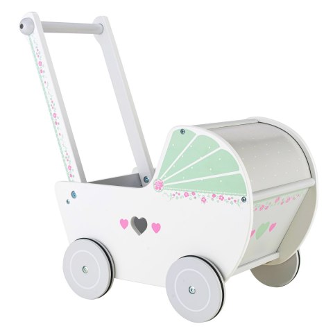Drewniany wózek dla lalek pchacz chodzik ECOTOYS Drewniany wózek dla lalek pchacz chodzik ECOTOYS