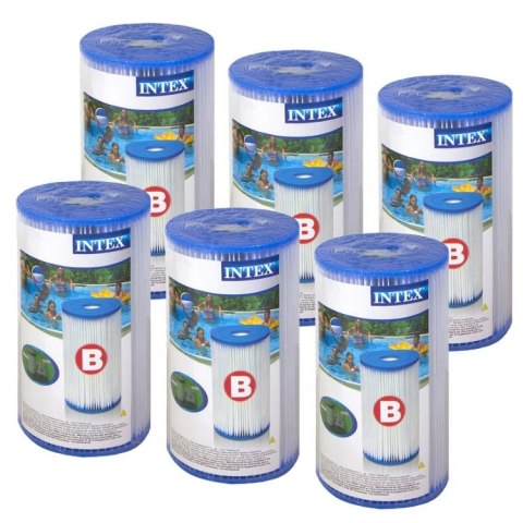 Filtr filtry 6 sztuk typ B do pompy Intex 29005 Filtr filtry 6 sztuk typ B do pompy Intex 29005