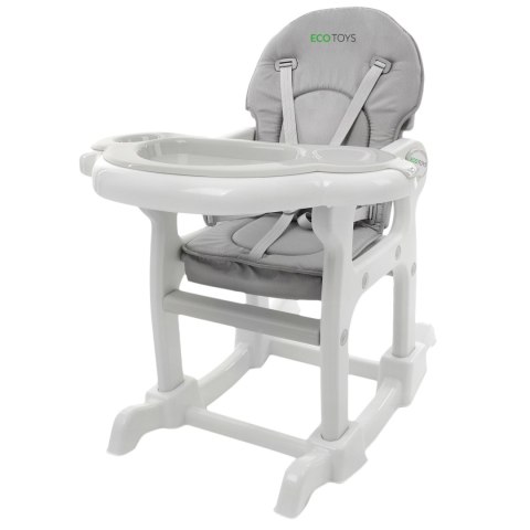 Fotelik krzesełko do karmienia 3w1 bujany fotel krzeseło ze stoliczkiem ECOTOYS Fotelik krzesełko do karmienia 3w1 bujany fotel krzeseło ze stoliczkiem ECOTOYS