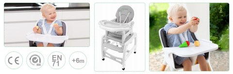 Fotelik krzesełko do karmienia 3w1 bujany fotel krzeseło ze stoliczkiem ECOTOYS Fotelik krzesełko do karmienia 3w1 bujany fotel krzeseło ze stoliczkiem ECOTOYS