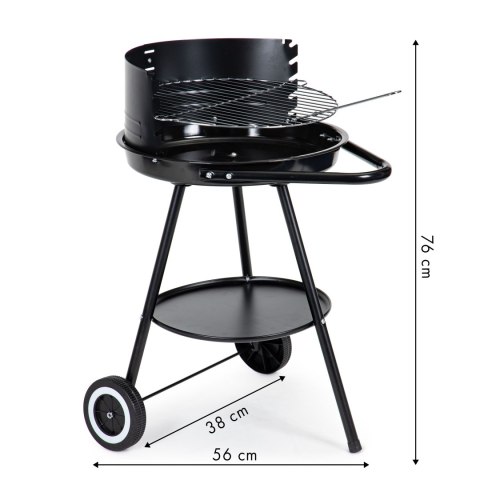 Grill ogrodowy okrągły ruszt z regulacją wysokości rusztu MultiGarden Grill ogrodowy okrągły ruszt z regulacją wysokości rusztu MultiGarden