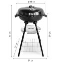 Grill ogrodowy z pokrywą otwór wentylacyjny popielnik półka MultiGarden