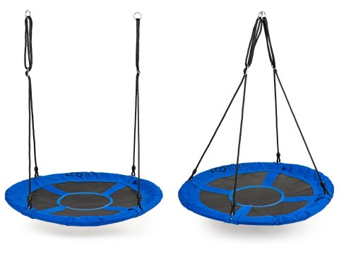 Huśtawka ogrodowa bocianie gniazdo 100cm ECOTOYS niebieska Huśtawka ogrodowa bocianie gniazdo 100cm ECOTOYS niebieska