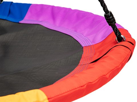 Huśtawka ogrodowa bocianie gniazdo 100cm ECOTOYS wielokolorowa Huśtawka ogrodowa bocianie gniazdo 100cm ECOTOYS wielokolorowa