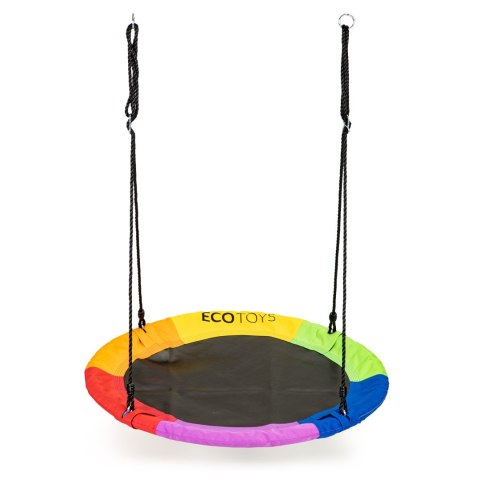 Huśtawka ogrodowa bocianie gniazdo 100cm ECOTOYS wielokolorowa Huśtawka ogrodowa bocianie gniazdo 100cm ECOTOYS wielokolorowa